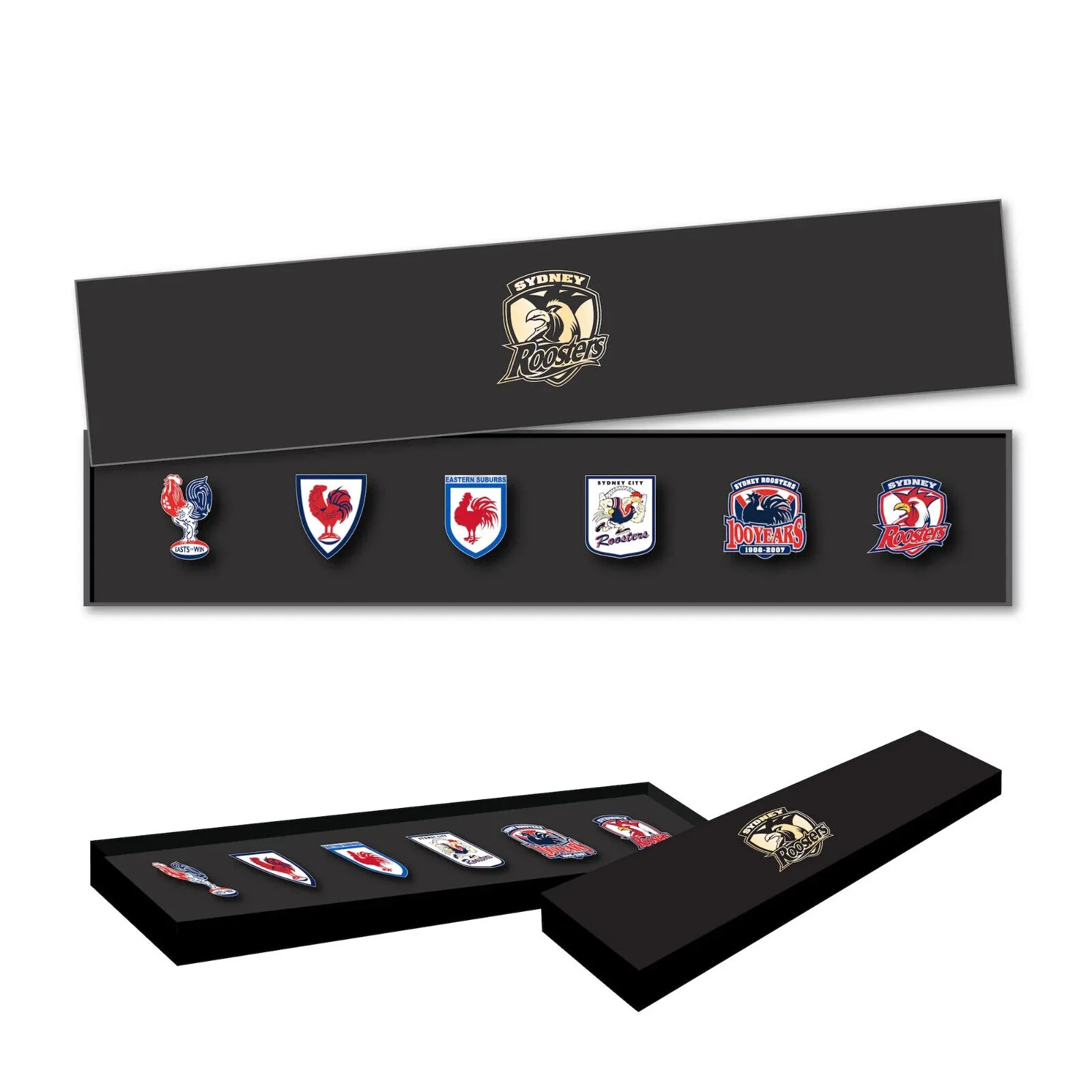 NRL Evolution Pin Set - History Logos - Sydney Roosters - Image 2