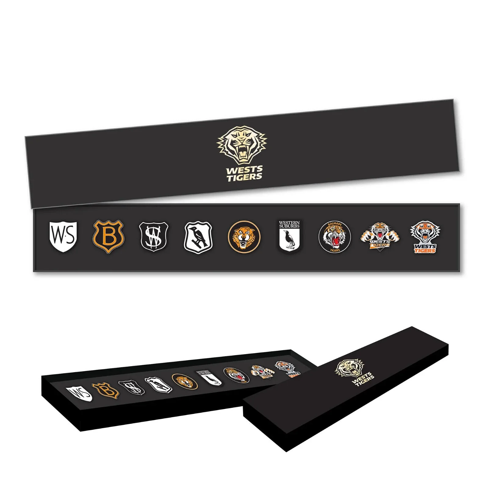 NRL Evolution Pin Set - History Logos - West Tigers - Image 2