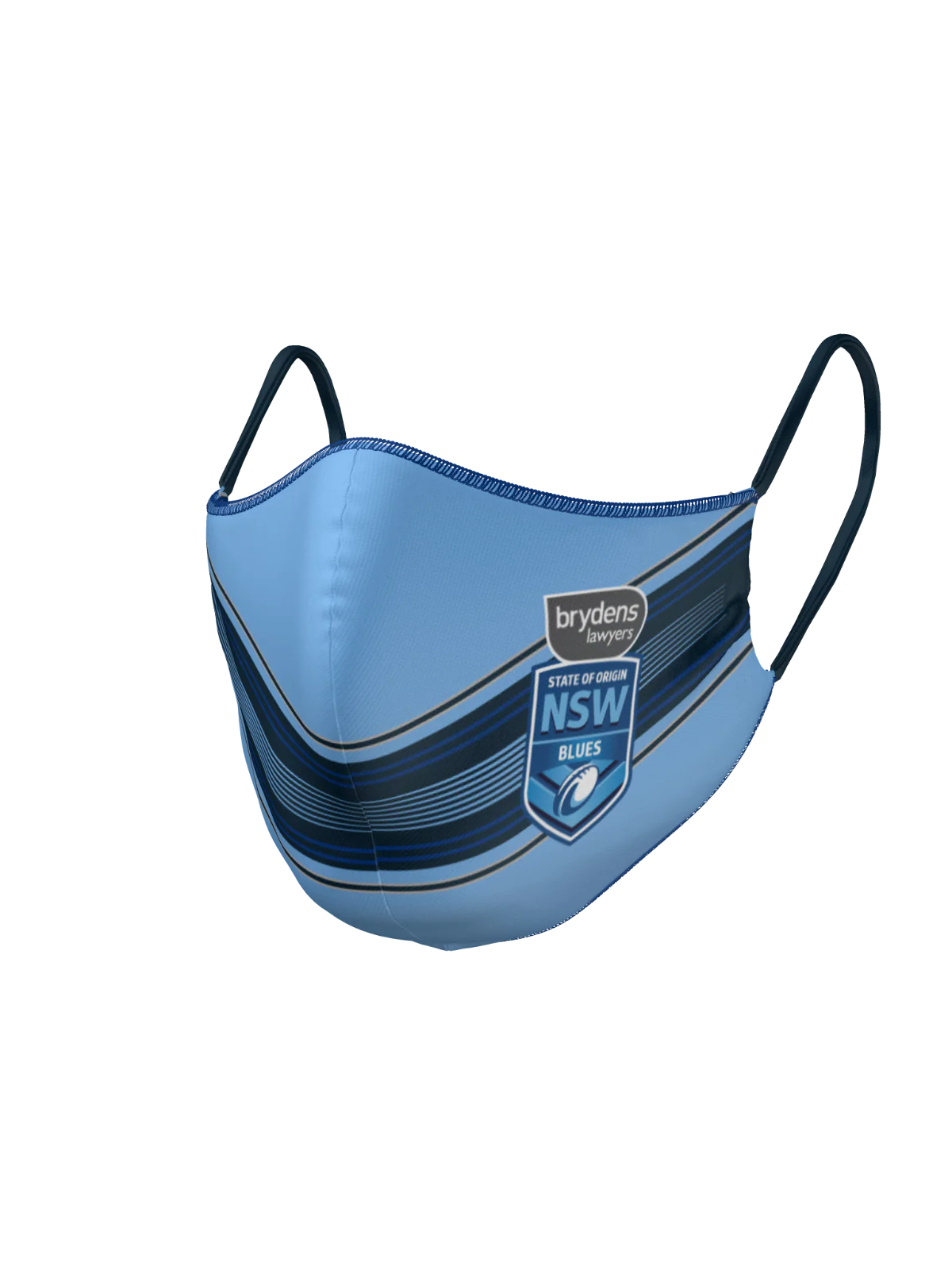 NRL Face Mask - NSW - Reversible - Washable - Adult Small