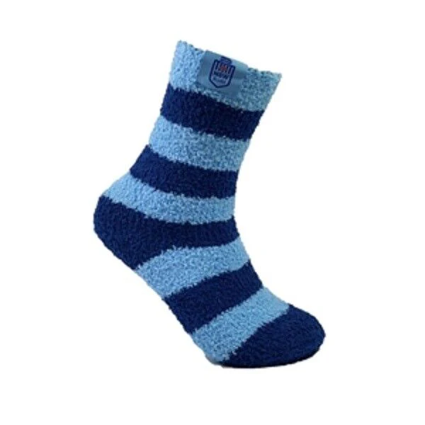 NRL Fluffy Bed Socks - New South Wales Blues - One Pair - NSW - Image 2