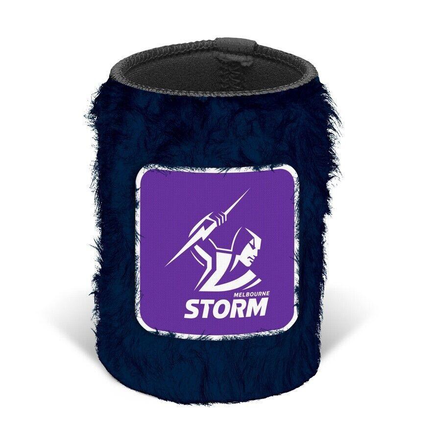 NRL Fluffy Stubby Cooler - Melbourne Storm - Can Holder - Image 2