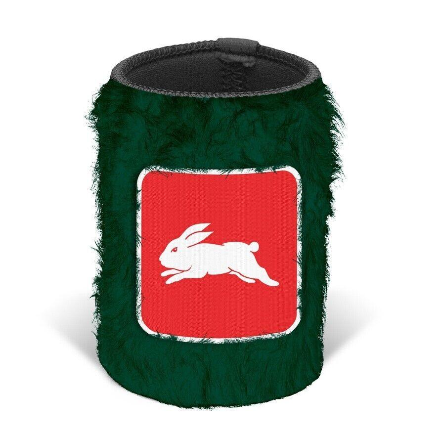 NRL Fluffy Stubby Cooler - South Sydney Rabbitohs - Can Holder - Image 2