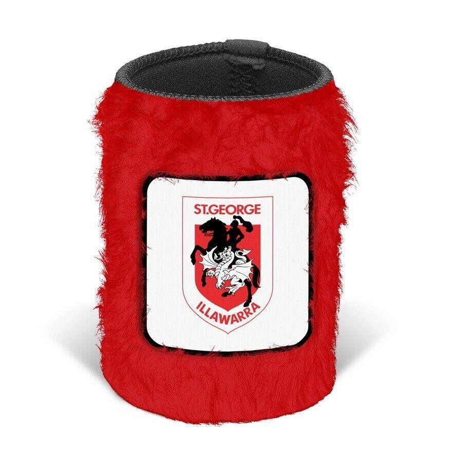 NRL Fluffy Stubby Cooler - St George Illawarra Dragons - Can Holder - Image 2
