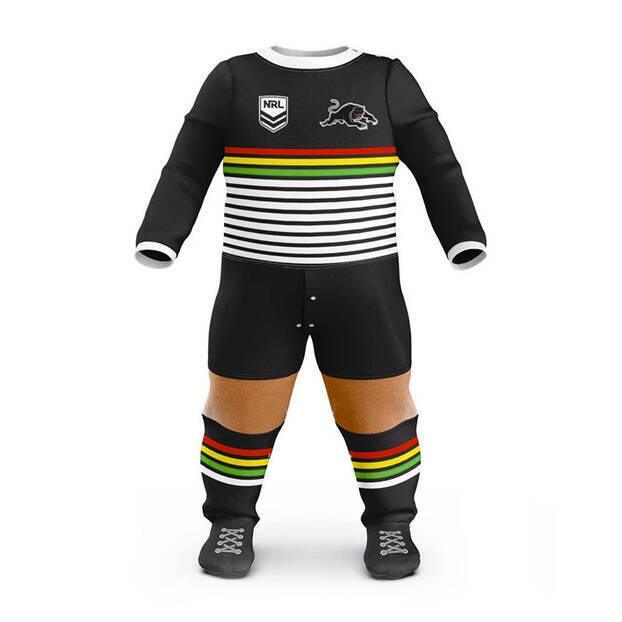 NRL Footy Suit Body Suit - Penrith Panthers - Baby Toddler Infant