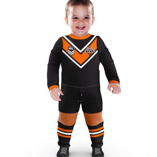 NRL Footy Suit Body Suit - West Tigers -  Baby Toddler Infant - Image 3
