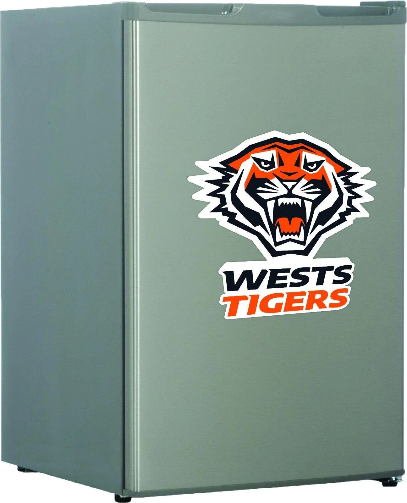 NRL Fridge Decal - West Tigers - Team NEW Logo Sticker - 338x448mm
