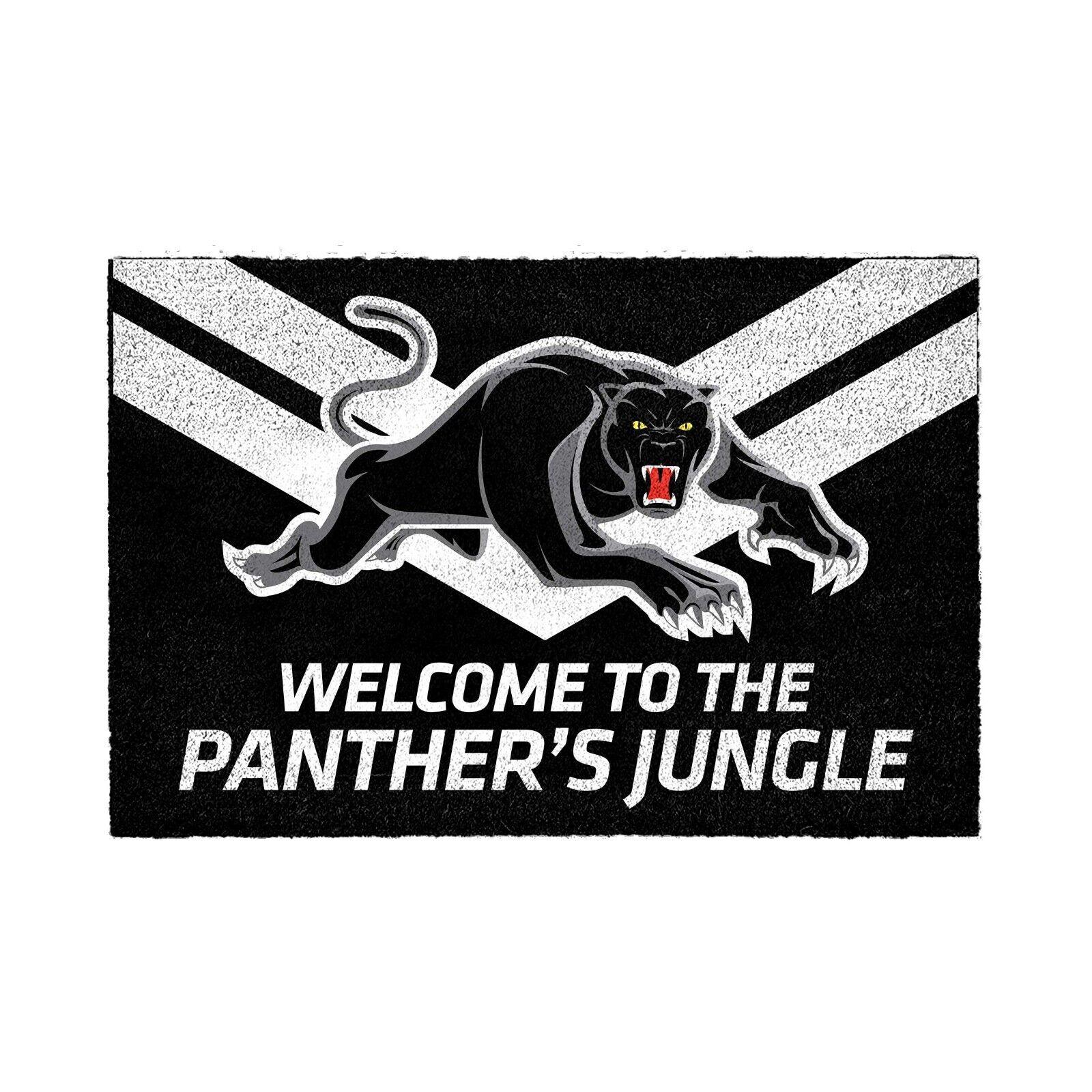 NRL Front Back Door Entry Floor Mat - Penrith Panthers - 61cm x 41cm - Image 2