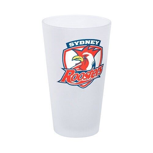 NRL Frosted Conical Glass - Sydney Roosters - 450ml - Single - Image 2