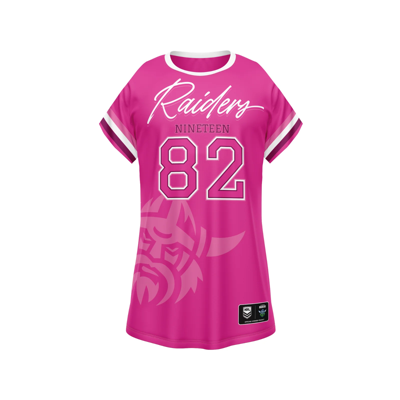 NRL 'Fuchsia Force' Dress - Canberra Raiders - Girls - Toddler - Kid