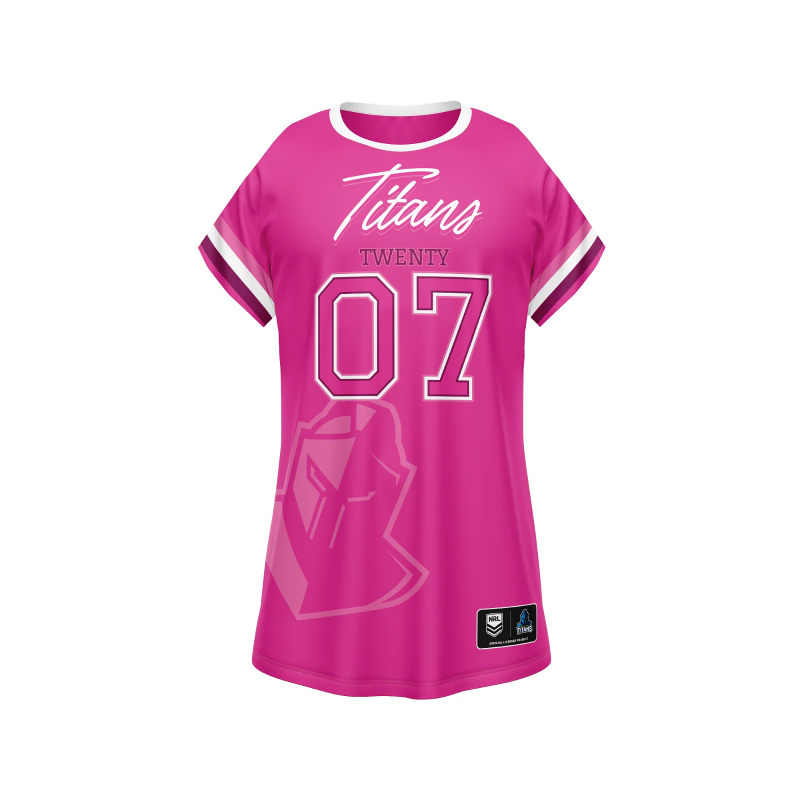 NRL 'Fuchsia Force' Dress - Gold Coast Titans - Girls - Toddler - Kid