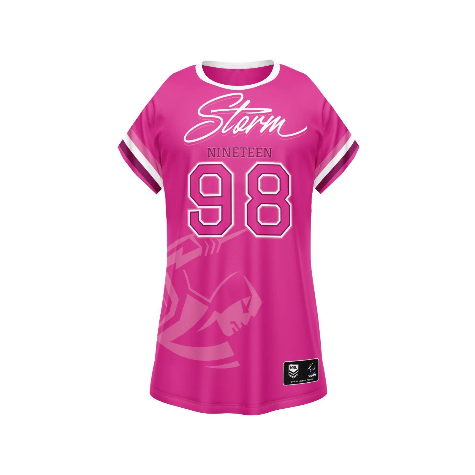 NRL 'Fuchsia Force' Dress - Melbourne Storm - Girls - Toddler - Kid