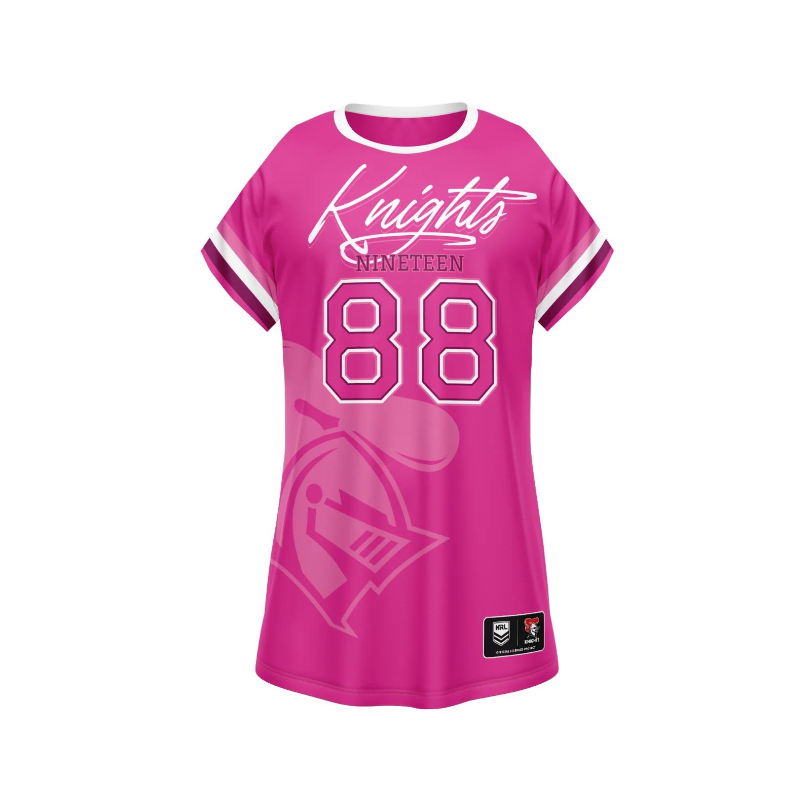 NRL 'Fuchsia Force' Dress - Newcastle Knights - Girls - Toddler - Kid