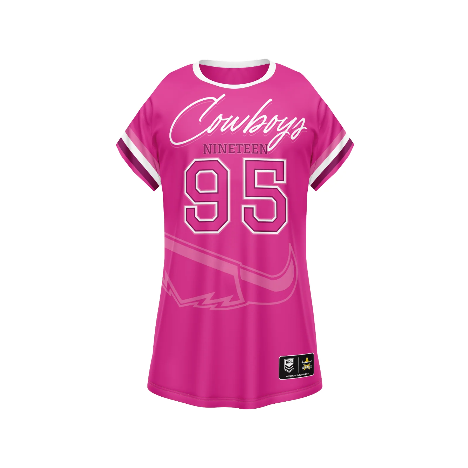 NRL 'Fuchsia Force' Dress - North Queensland Cowboys - Girls - Toddler - Kid