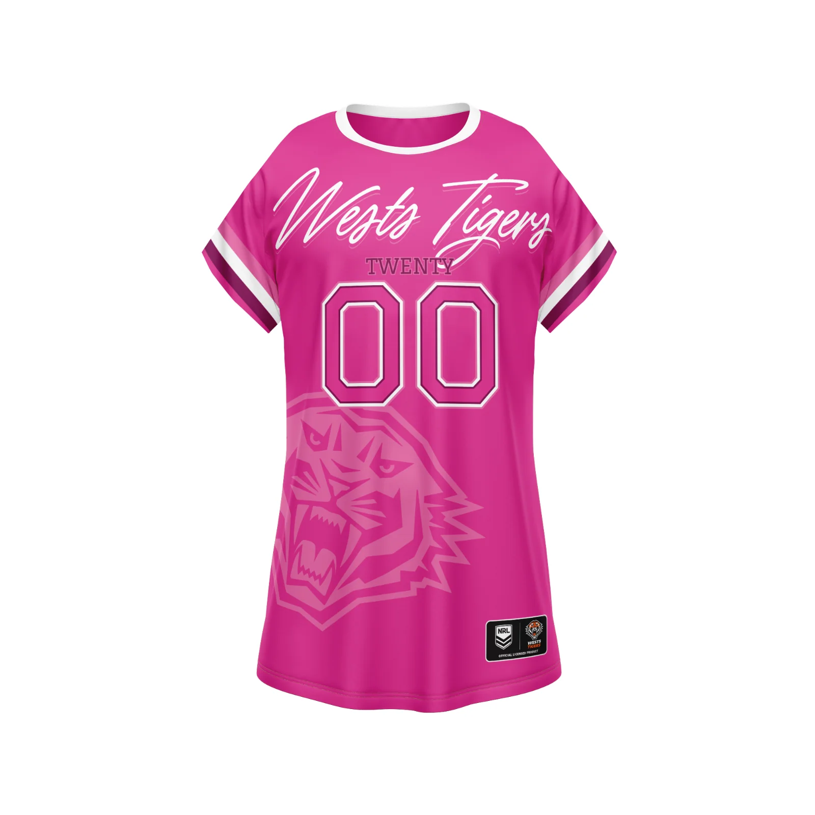 NRL 'Fuchsia Force' Dress - West Tigers - Girls - Toddler - Kid