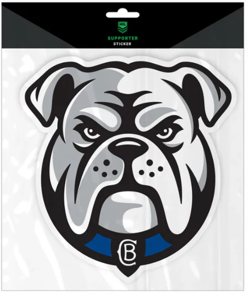 NRL Game Day Decal - Canterbury Bulldogs - 25cm x 21cm - Image 2