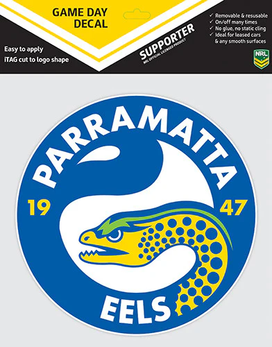 NRL Game Day Decal - Parramatta Eels - Car Sticker 180mm - Image 2