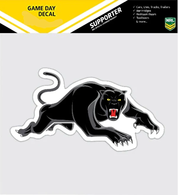 NRL Game Day Decal - Penrith Panthers - Car Sticker 180mm - Image 2