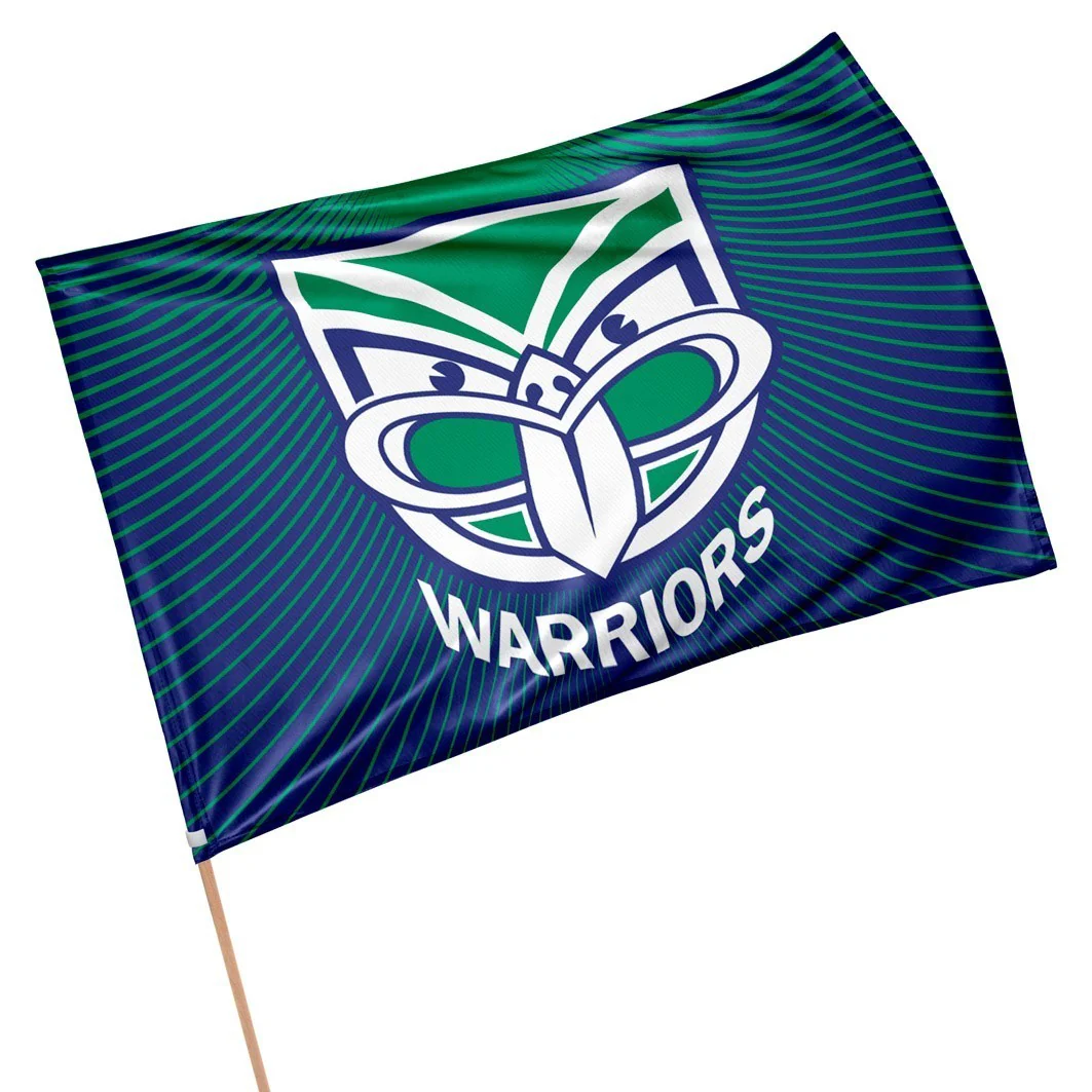 NRL Game Day Flag - New Zealand Warriors - Supporter Flag With Pole - 60x90cm