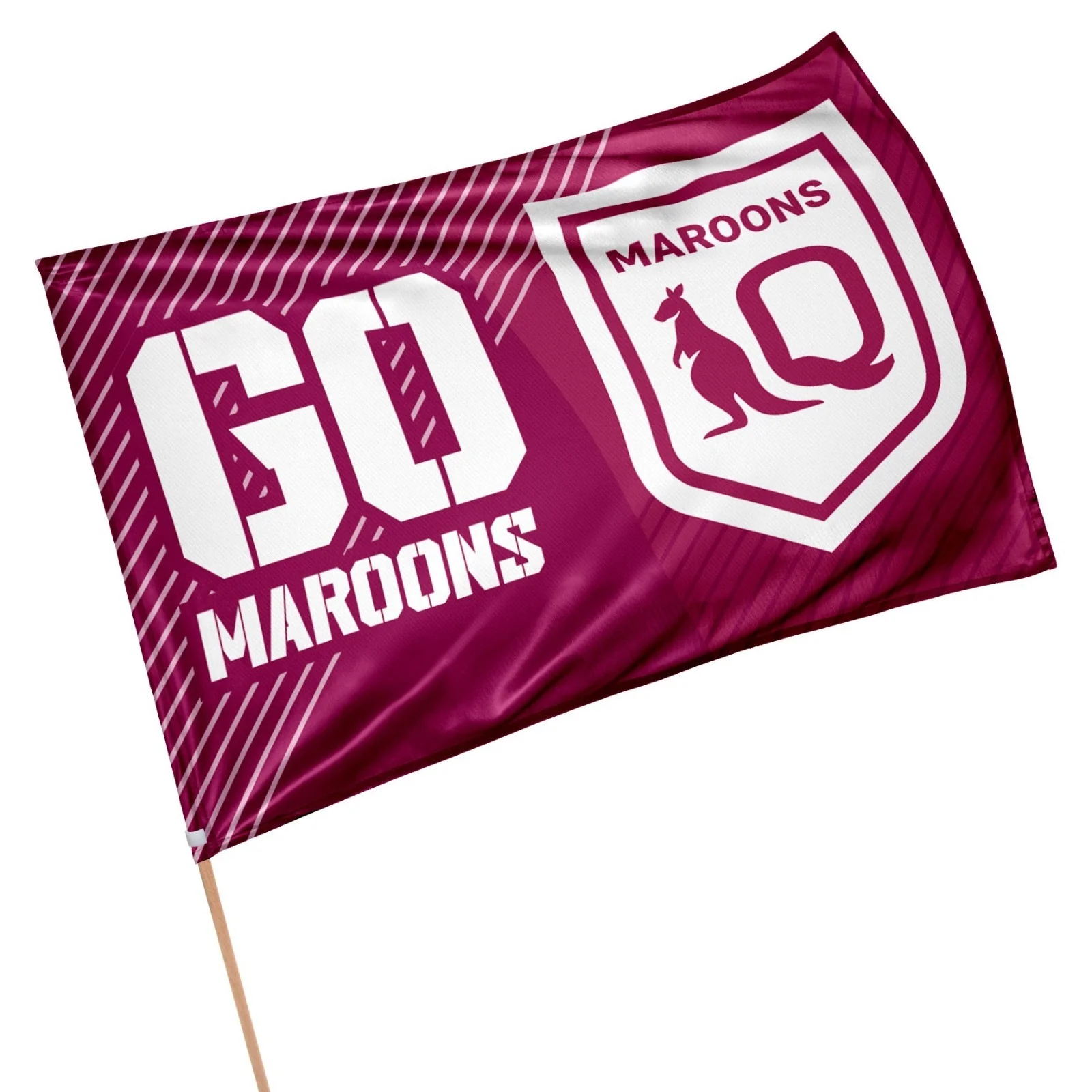 NRL Game Day Flag - Queensland Maroons - QLD - 60cm x 90cm - State Of Origin - Image 2