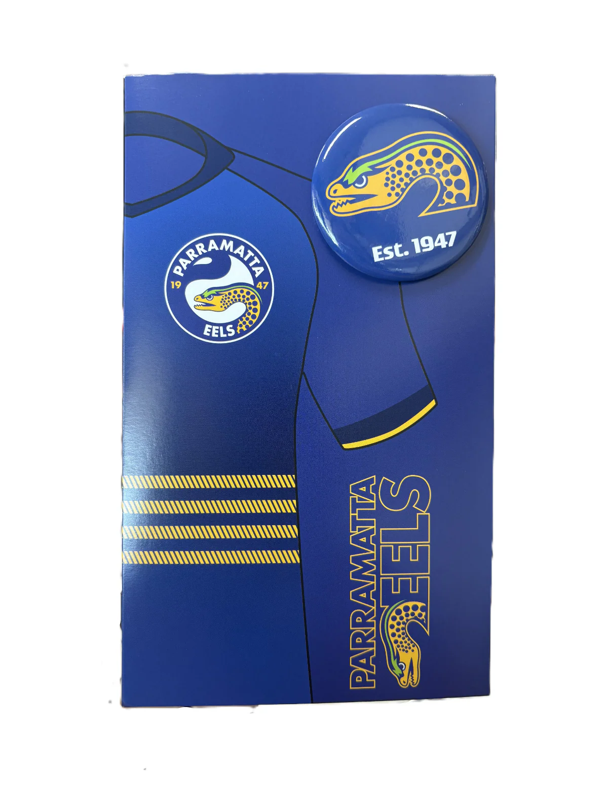 NRL Gift Card With Badge  Paramatta Eels  Gifts  Supporter