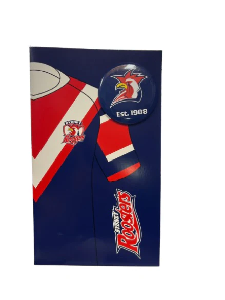 NRL Gift Card With Badge - Sydney Roosters - Gifts - Supporter - Image 2