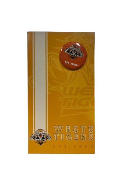 NRL Gift Card With Badge - West Tigers - Gifts - Stripe - Supporter