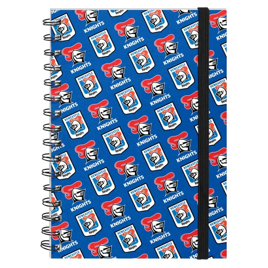 NRL Hard Cover Notebook - Newcastle Knights - A5 60 Page Pad - Image 2