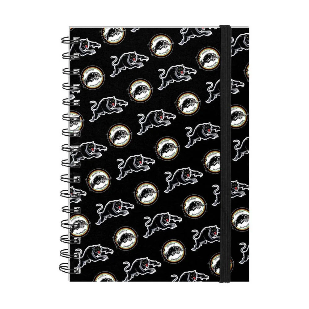 NRL Hard Cover Notebook - Penrith Panthers - A5 60 Page Pad