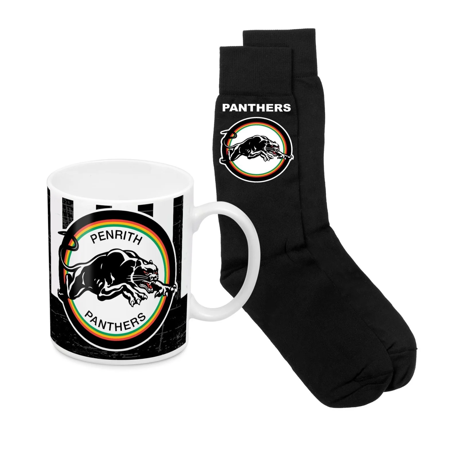NRL Heritage Coffee Mug & Sock Pack - Penrith Panthers - Gift Boxed - Image 2