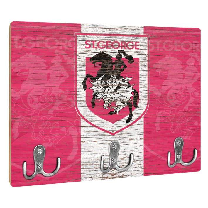 NRL Heritage Key Rack - St George Illawarra Dragons - Gift - Retro - Image 2
