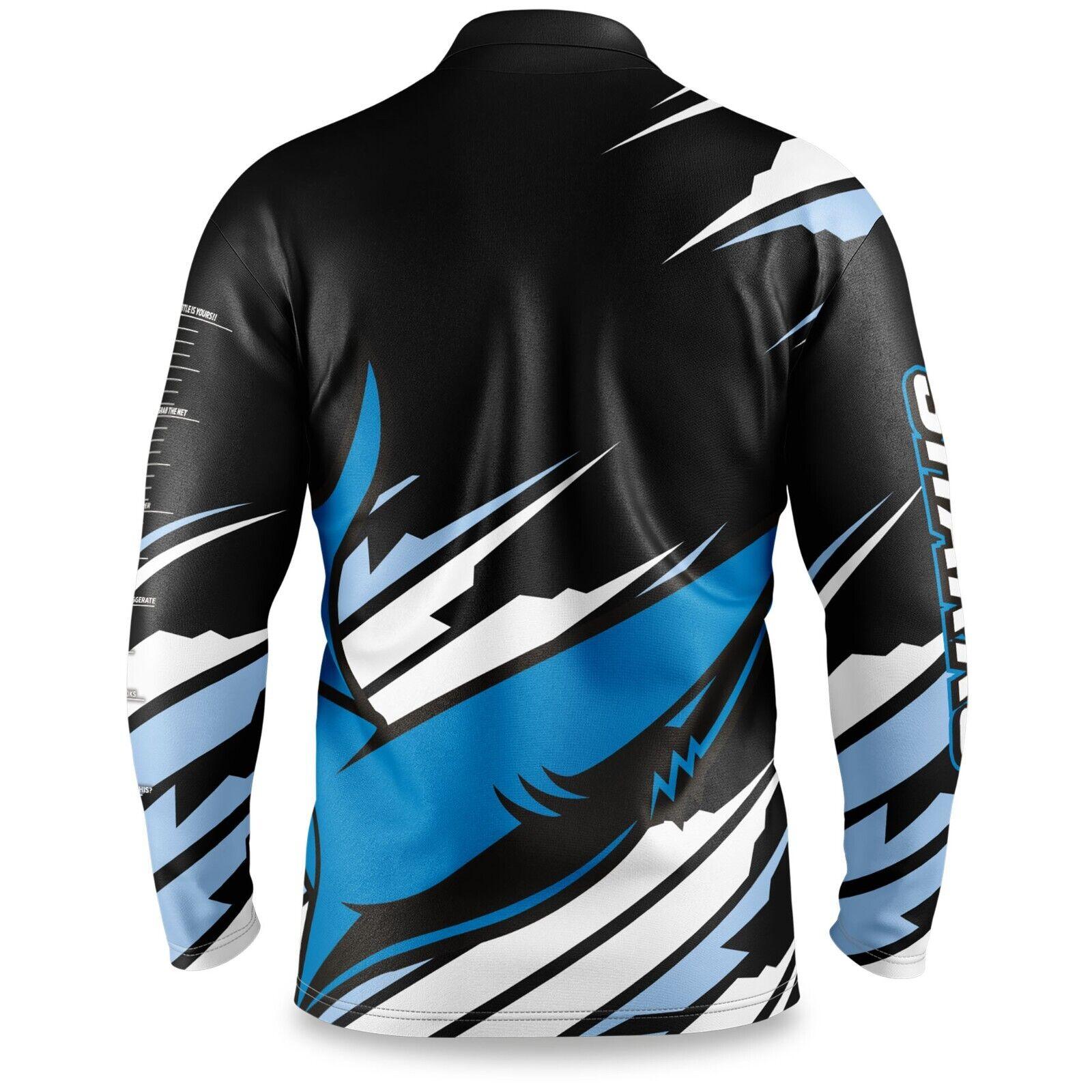 NRL 'Ignition' Fishing Shirt - Cronulla Sharks - Adult - Mens - Polo - Image 2