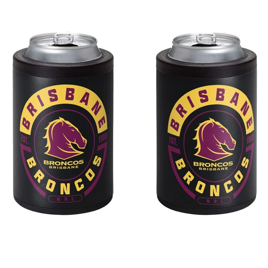 NRL Insulated Can Cooler - Brisbane Broncos - Stubby Cooler - Twist Top Lid - Image 2