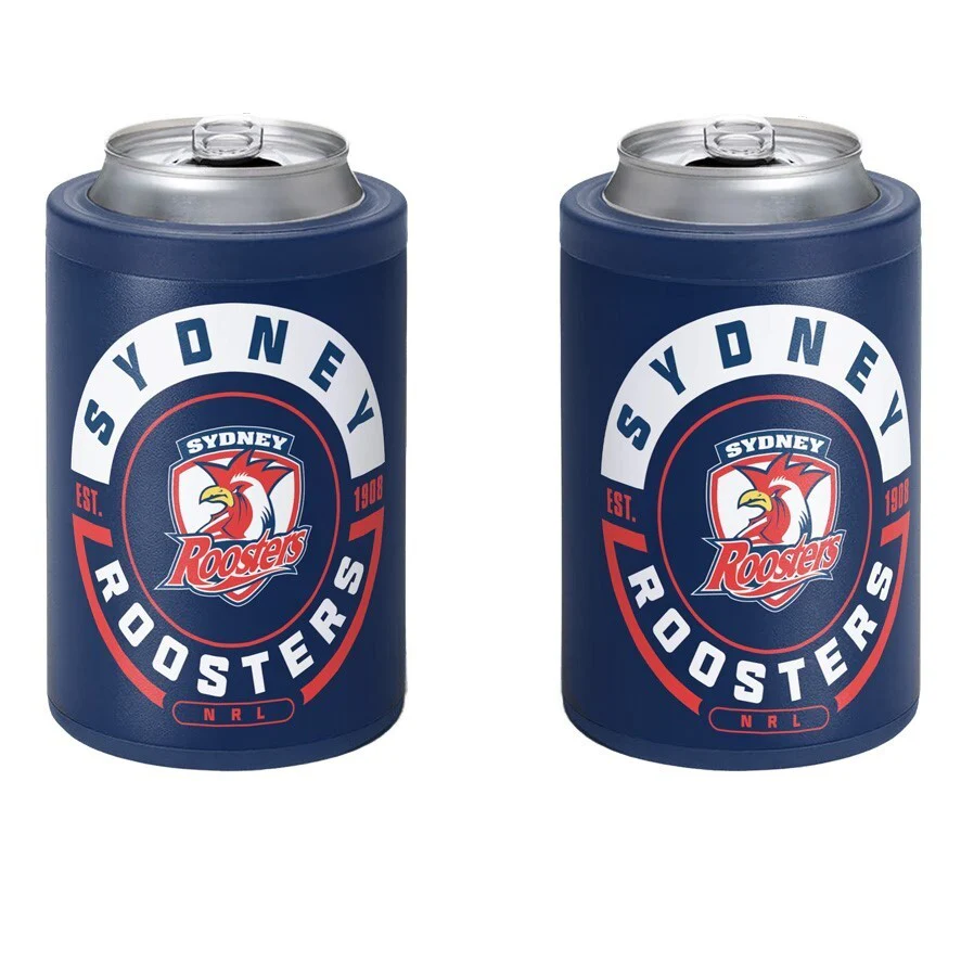 NRL Insulated Can Cooler - Sydney Roosters - Stubby Cooler - Twist Top Lid - Image 2