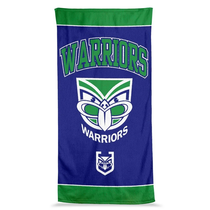 NRL Jumbo Beach Towel - New Zealand Warriors - Team Logo - 90cmx170cm