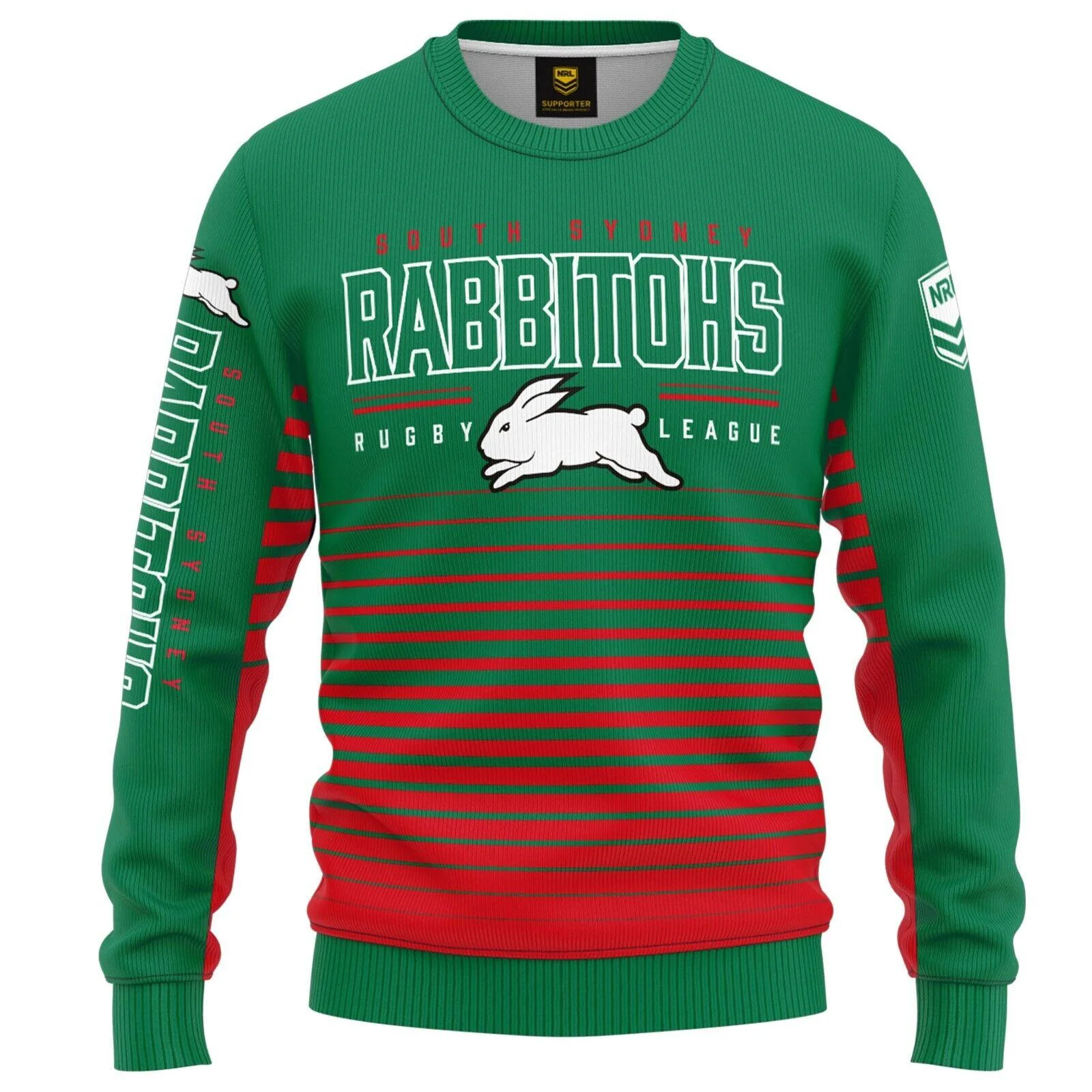 NRL Kids Game Time Pullover - South Sydney Rabbitohs - Baby - Light Jumper - Image 2
