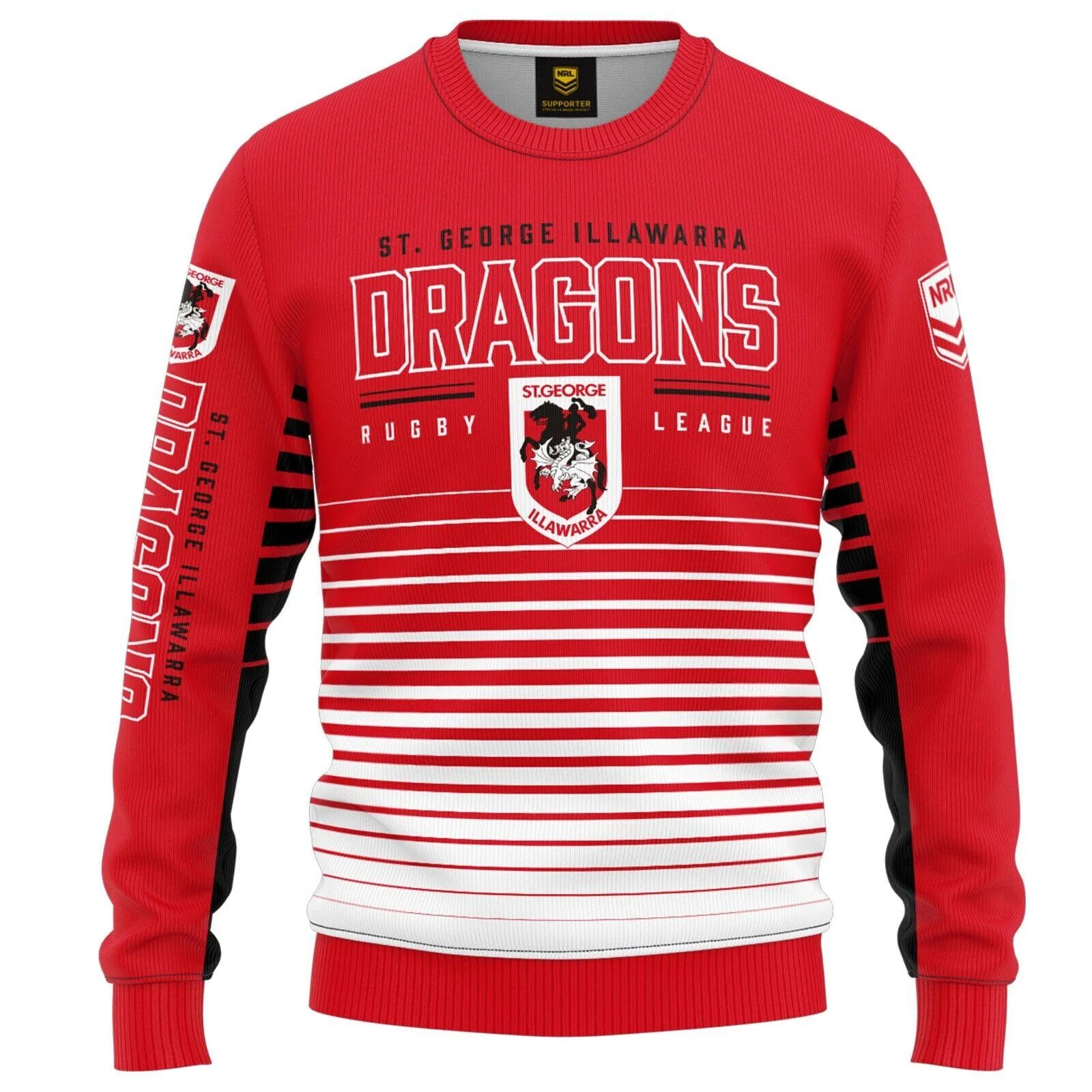 NRL Kids Game Time Pullover - St George Illawarra Dragons - Baby - Light Jumper - Image 2