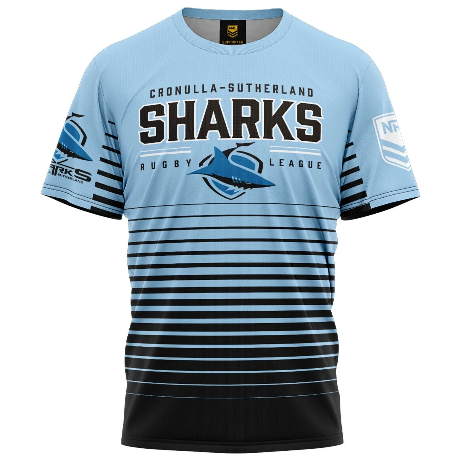 NRL Kids Game Time Tee Shirt - Cronulla Sharks - Baby Child T-Shirt - Image 2