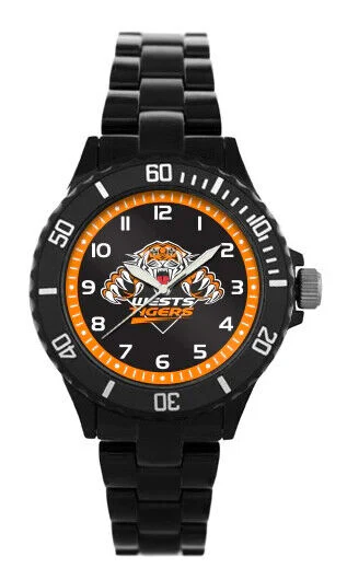 NRL Kids Ladies Watch - Wests Tigers - Star Series Gift Boxed - Water Proof