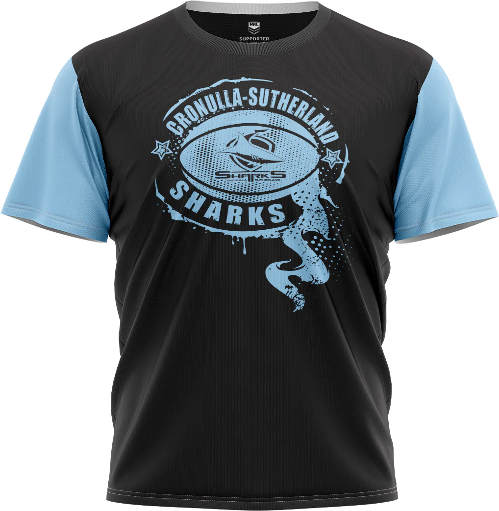 NRL Kids 'Preston' Tee Shirt - Cronulla Sharks - Baby Child T-Shirt