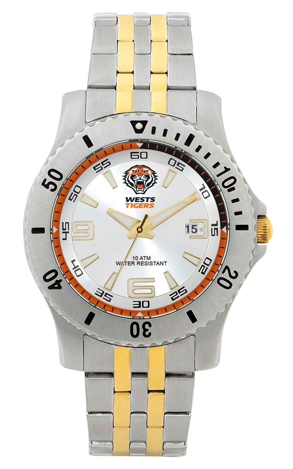 NRL Legends Watch - West Tigers - Stainless Steel Band - Box incl.