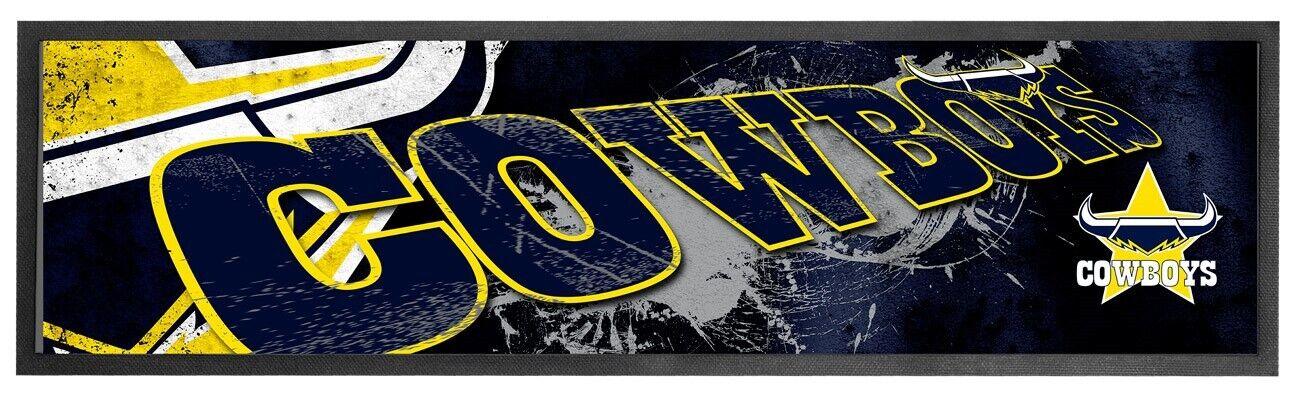 NRL Logo Bar Runner - North Queensland Cowboys - Bar Mat - 25cm x 90cm - Image 2