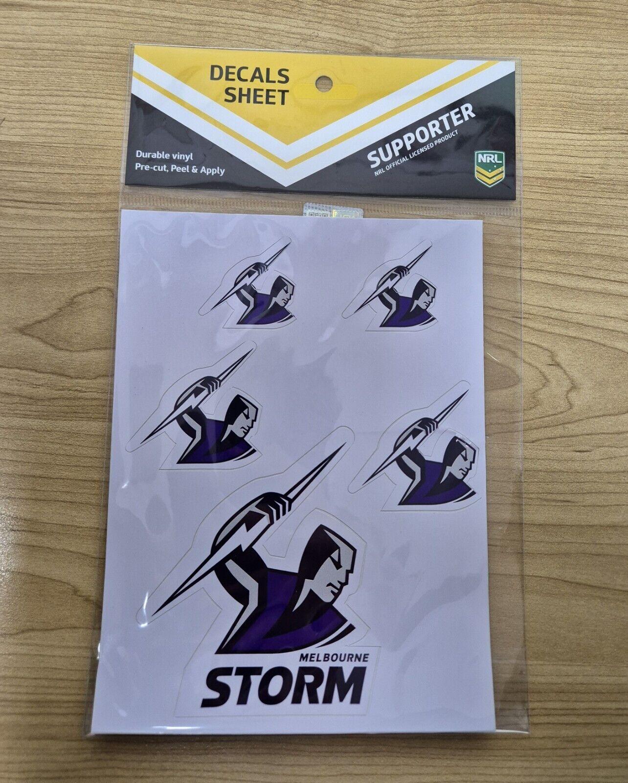 NRL Logo Decal Sheet - Melbourne Storm - Stickers - Sticker - Image 2