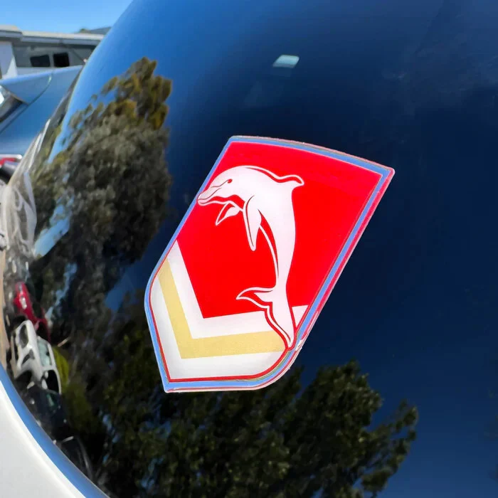 NRL Logo Emblem - Dolphins - Supporter Car Badge - Image 2
