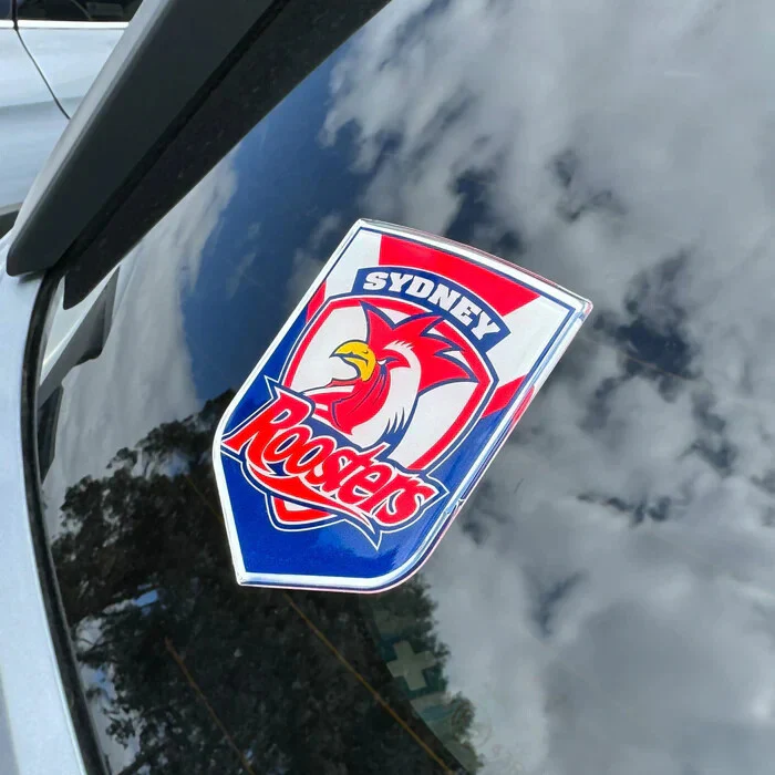 NRL Logo Emblem - Sydney Roosters - Supporter Car Badge - Image 2
