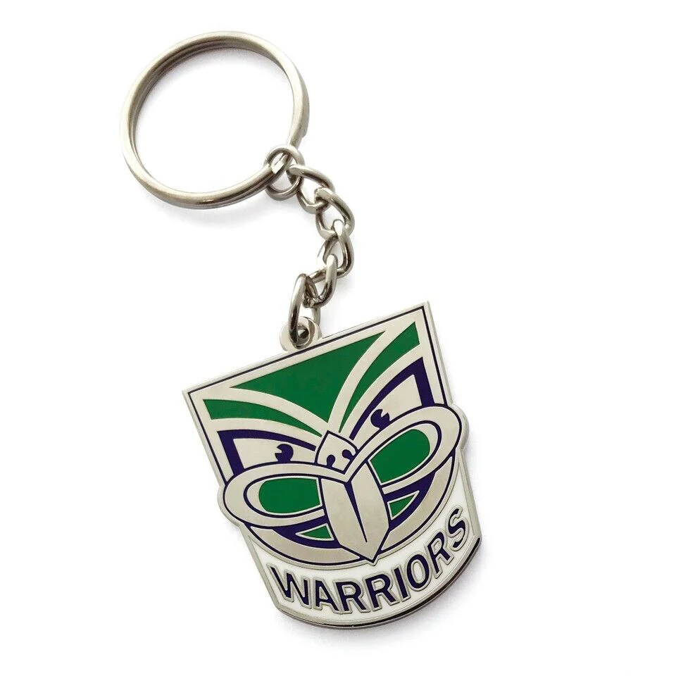 NRL Logo Metal Key Ring  - New Zealand Warriors - Keyring - Rugby League - TROFE - Image 2