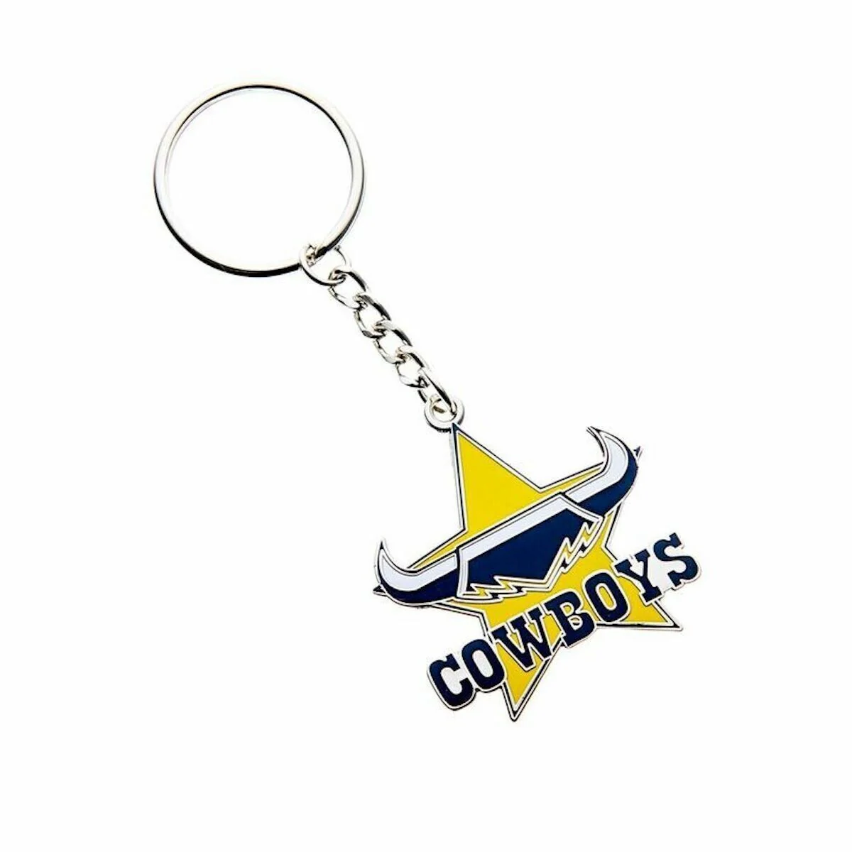 NRL Logo Metal Key Ring - North Queensland Cowboys - Keyring - TROFE - Image 2