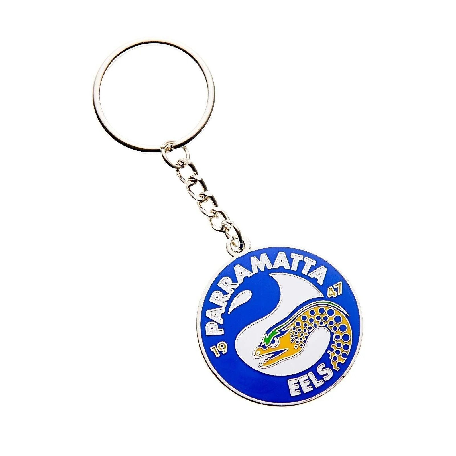 NRL Logo Metal Key Ring - Parramatta Eels - Keyring - Rugby League - TROFE - Image 2