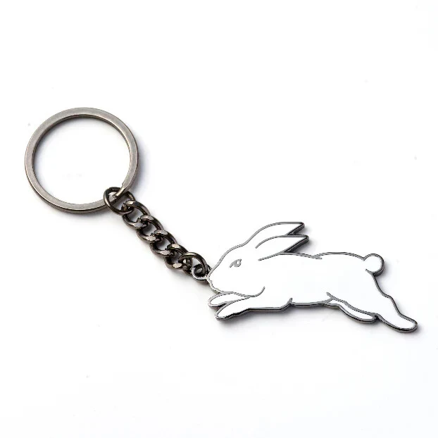 NRL Logo Metal Key Ring - South Sydney Rabbitohs - Keyring - Rugby League -TROFE - Image 2