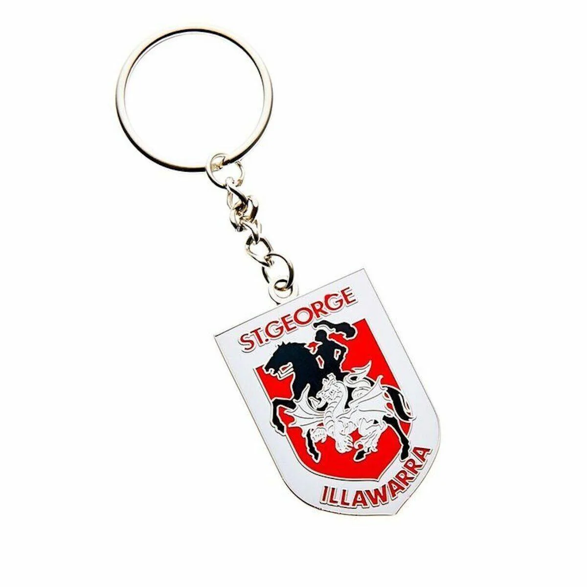 NRL Logo Metal Key Ring  - St George Illawarra Dragons - Keyring - TROFE - Image 2