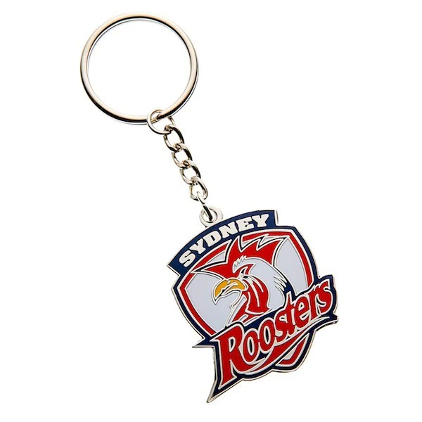 NRL Logo Metal Key Ring - Sydney Roosters - Keyring - Rugby League - TROFE